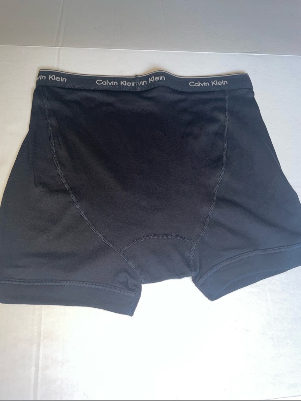7 Boxers Pack Calvin Klein Black Men's Boxer Briefs with Logo Waistband Size XL